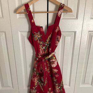 Pink Floral Jumpsuit